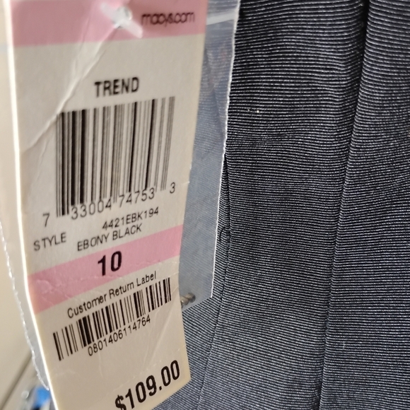 Alfani NWT Jeweled-Neck A-Line Cocktail Dress 10  Black Party/Holiday - Picture 7 of 7